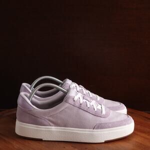 Kizik Sneakers Unisex SZ M8 W9.5 Purple Prague Hands Free Suede Walking Shoes